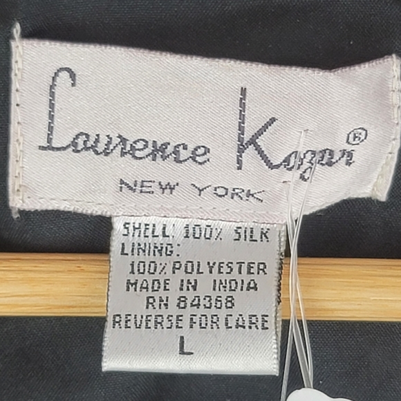 NWT Vintage Laurence Kazar Heavily Beaded Silk Event Short Sleeve Jacket SZ L - Picture 9 of 12